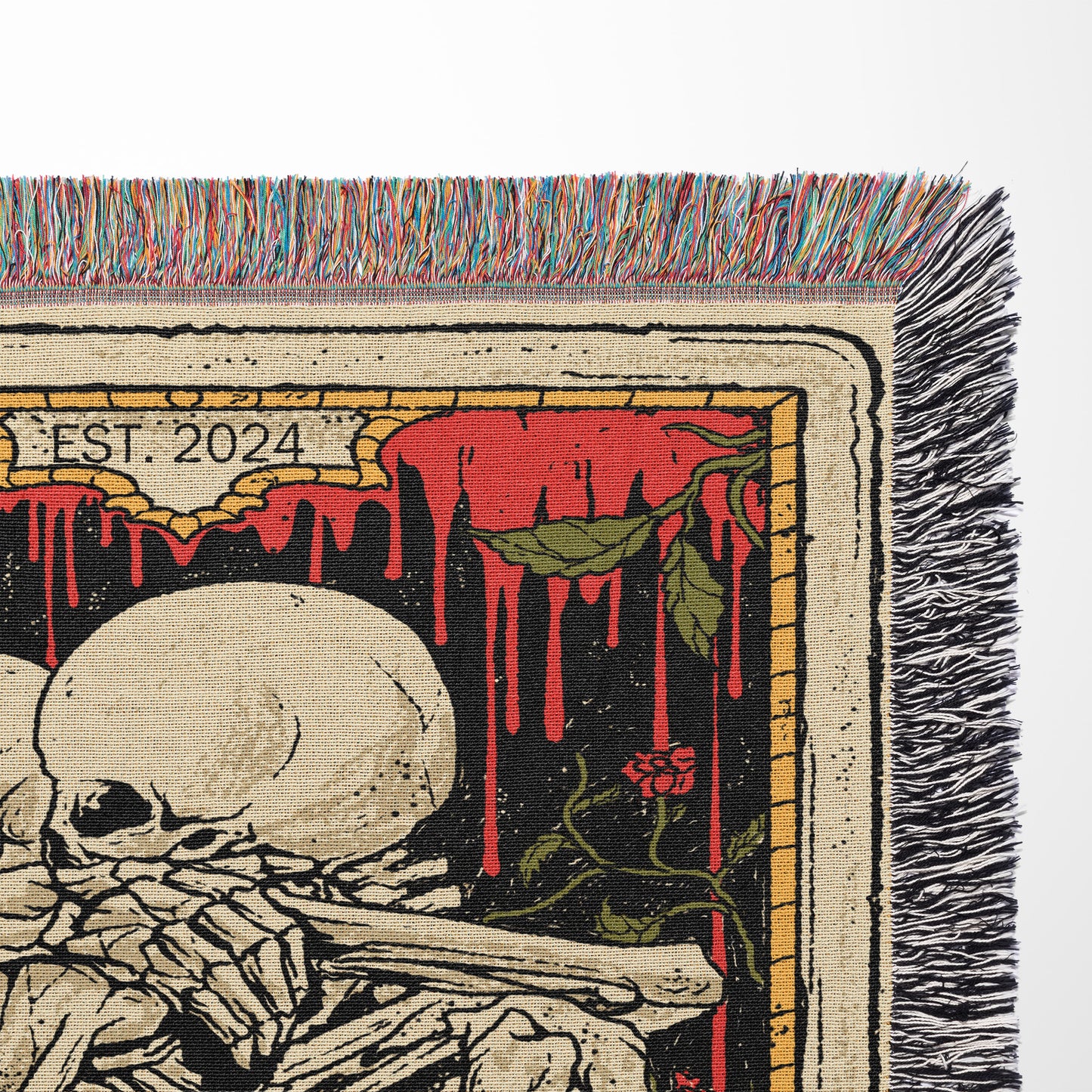 Skeletons Tarot Couple Blanket