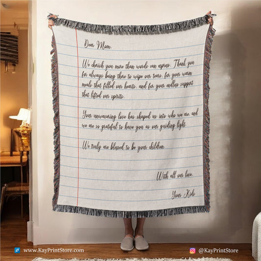 Handwritten Love Letter Blanket